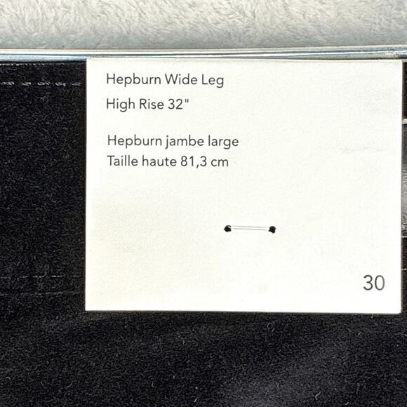 DL1961 Hepburn Wide Leg Pants Womens 30 Black Velvet Retro Goth Skater Preppy - Picture 9 of 11